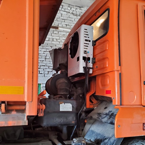 Установка сплит-системы кондиционера на камАЗ Установка сплит-системы кондиционера на камАЗ