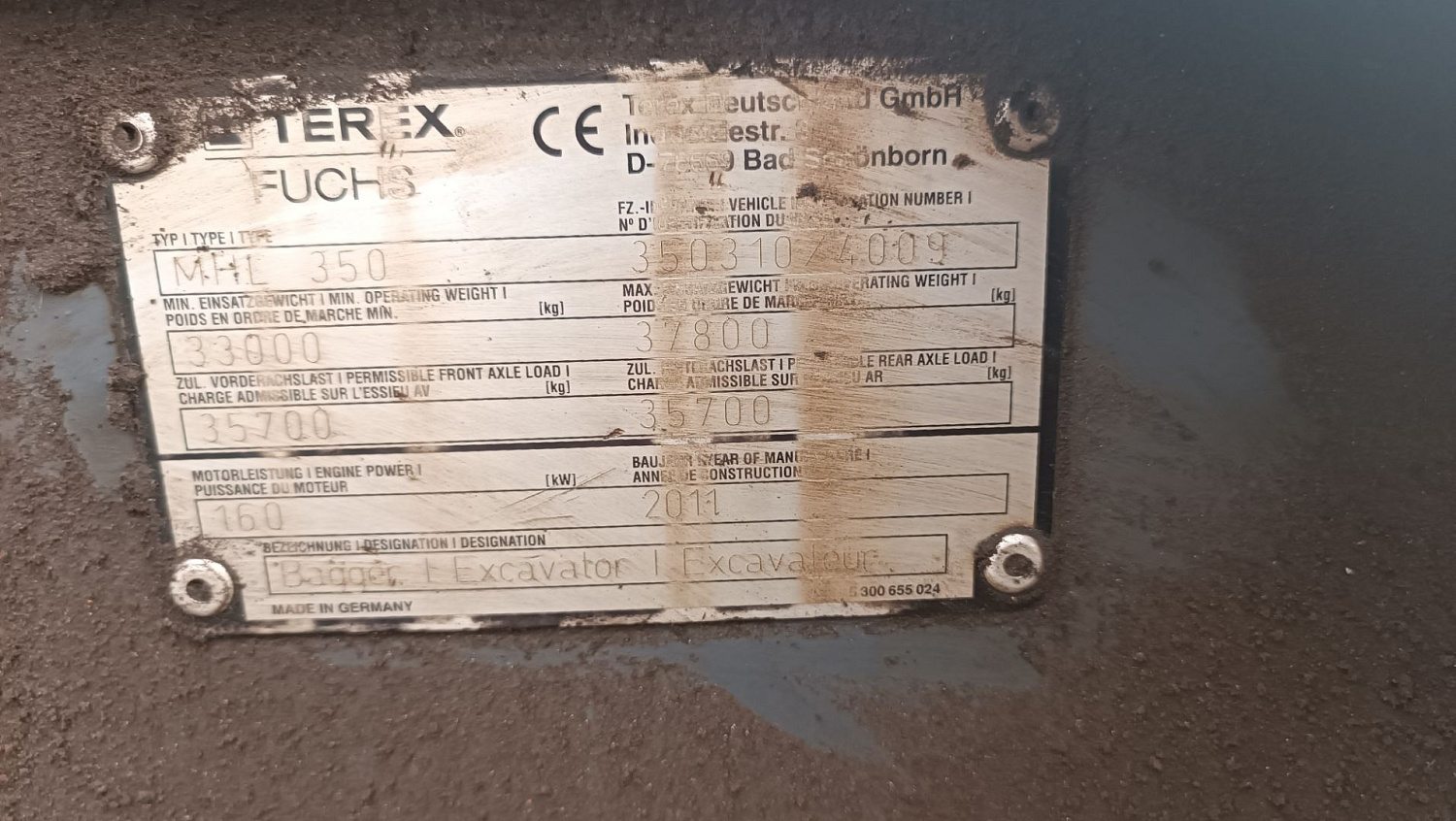 Установка сплит-системы FT-TAC-PV02 на грейферный перегружатель Fuchs MHL 350